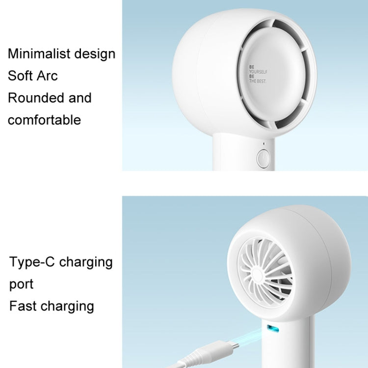 JisuLife FA42 Handheld Portable Small Rechargeable Turbo Fan, Color: Mint Green 2000mAh - Electric Fans by JisuLife | Online Shopping UK | buy2fix