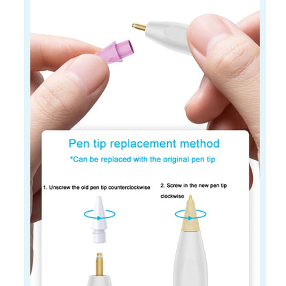 For Apple Pencil 1 / 2 Generation & USB-C Stylus Modified Pen Tip Diamond Crystal Pencil Nib(Transparent Blue) - Pencil Accessories by buy2fix | Online Shopping UK | buy2fix