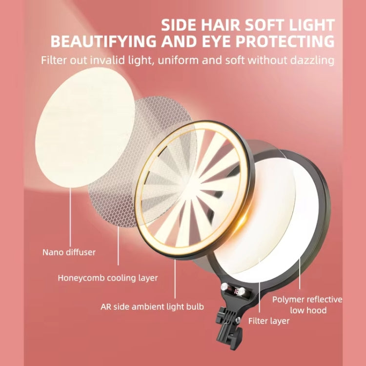 10.2 Inch Full-Screen Selfie Ring Light Tripod Set for Live Stream, Spec: 55cm Overhead Shot - Selfie Light by buy2fix | Online Shopping UK | buy2fix