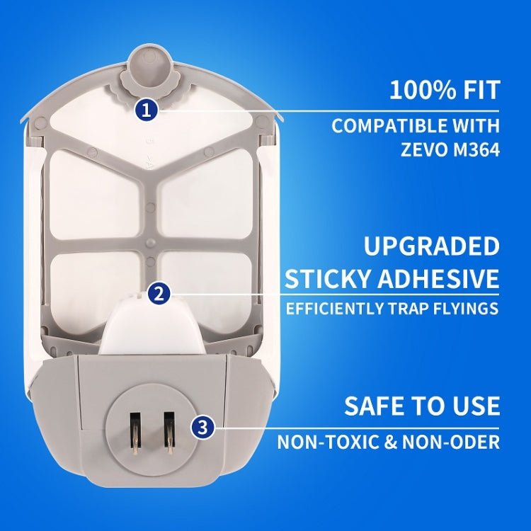 For ZEVO M364/M364 MAX Insect Trap Mosquito Killer Refill 4pcs /Box - Repellents by buy2fix | Online Shopping UK | buy2fix