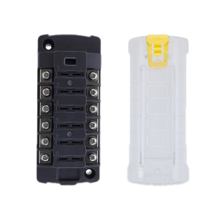 6-Way Plug-In Insulated Cover Fuse Box For Cars Yachts, Set: Upgraded Version A - Fuse by buy2fix | Online Shopping UK | buy2fix