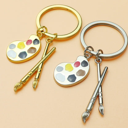 Mini Metal Drawing Board Keychain Bookbag Decorative Pendant, Color: Silver - Key Rings by buy2fix | Online Shopping UK | buy2fix