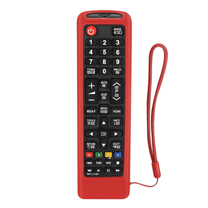 For Samsung BN59-01199F / AK59-00172A / BN59-01175C Remote Control Silicone Protective Cover(Red) - Remote Control Covers by buy2fix | Online Shopping UK | buy2fix