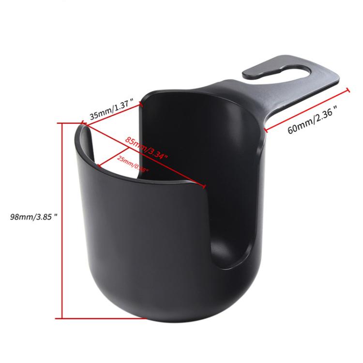 1010 Multifunctional Car Seat Water Cup Holder Car Headrest Hook(Black) - Car Drink Holders by buy2fix | Online Shopping UK | buy2fix