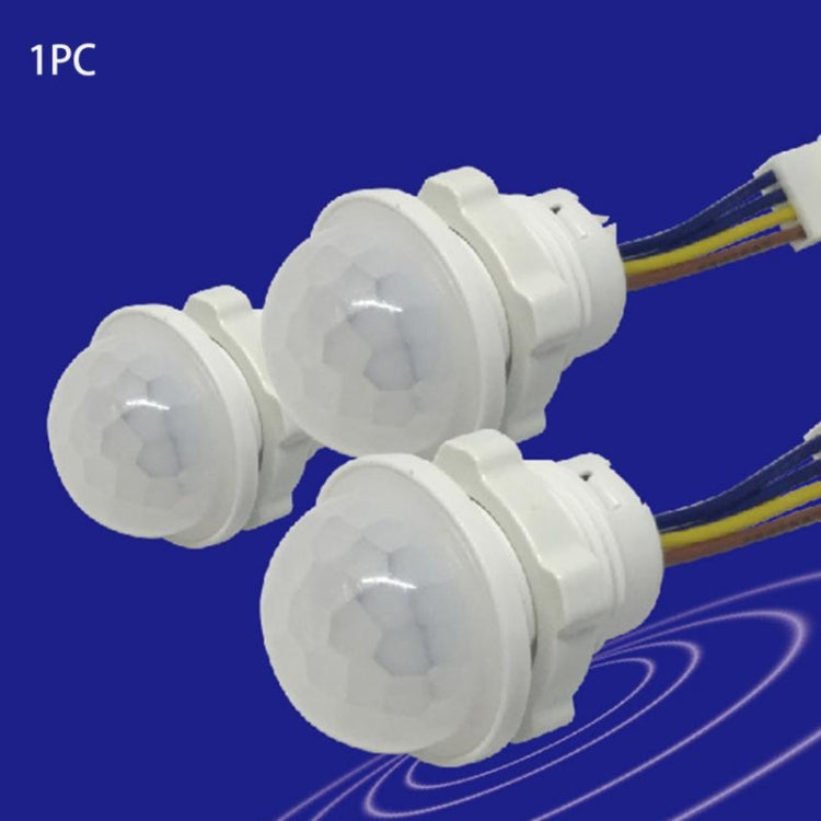 Indoor Outdoor Infrared Light Motion Sensor Time Delay PIR Switch LED Sensitive Night Lamp, AC 220V - Sensor LED Lights by buy2fix | Online Shopping UK | buy2fix