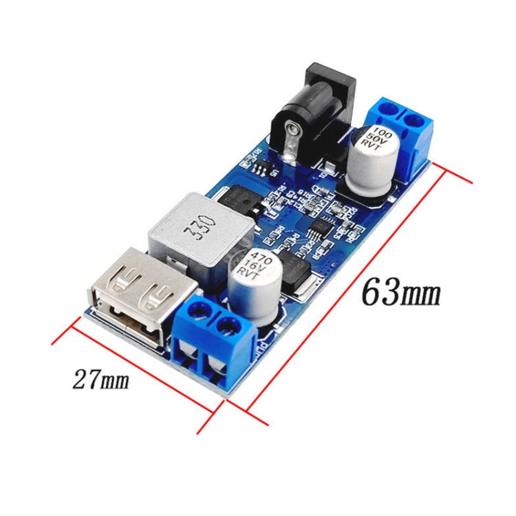 DC 24V/12V to 5V 5A Step-down Power Converter USB Charging Voltage Reduction Module - Module by buy2fix | Online Shopping UK | buy2fix