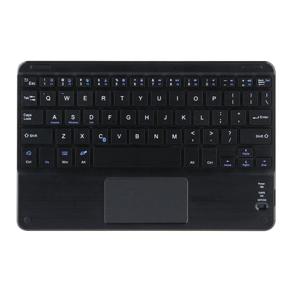 DY-E10 2 in 1 Removable Bluetooth Keyboard + Protective Leather Tablet Case with Touchpad & Holder for Lenovo Tab E10(Black) - Lenovo Keyboard by buy2fix | Online Shopping UK | buy2fix
