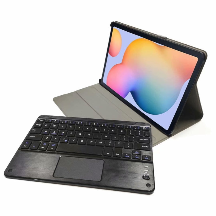 DY-M10ReL-C 2 in 1 Removable Bluetooth Keyboard + Protective Leather Tablet Case with Touchpad & Holder for Lenovo Tab M10 FHD REL(Blue) - Lenovo Keyboard by buy2fix | Online Shopping UK | buy2fix