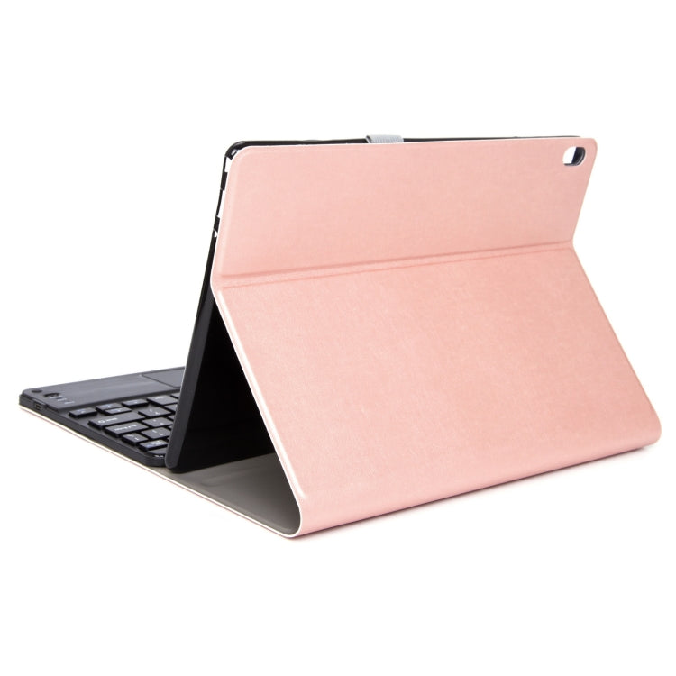 M10-C 2 in 1 Removable Bluetooth Keyboard + Leather Tablet Case with Touchpad & Holder for Lenovo Tab M10 TB-X505X (Rose Gold) - Lenovo Keyboard by buy2fix | Online Shopping UK | buy2fix