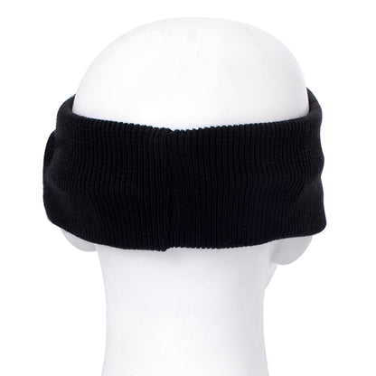 Knitted Bluetooth Headsfree Sport Music Headband with Mic for iPhone / Samsung and Other Bluetooth Devices(Black) - Smart Wear by buy2fix | Online Shopping UK | buy2fix