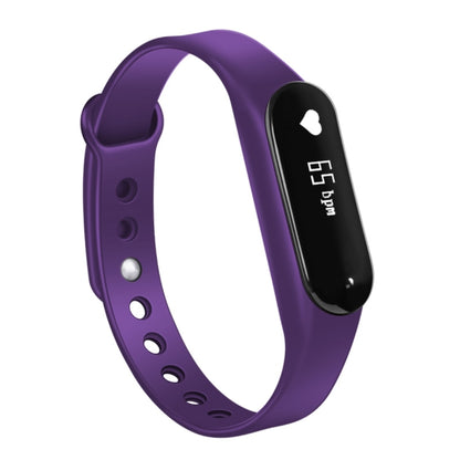 CHIGU C6 0.69 inch OLED Display Bluetooth Smart Bracelet, Support Heart Rate Monitor / Pedometer / Calls Remind / Sleep Monitor / Sedentary Reminder / Alarm / Anti-lost, Compatible with Android and iOS Phones (Purple) - Smart Wear by buy2fix | Online Shopping UK | buy2fix