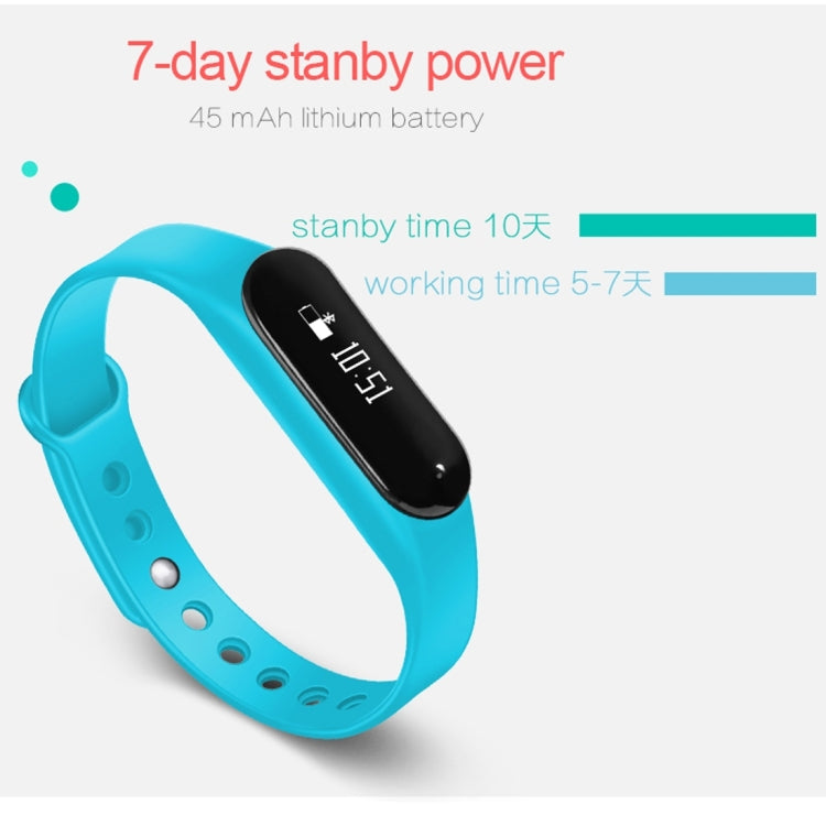 CHIGU C6 0.69 inch OLED Display Bluetooth Smart Bracelet, Support Heart Rate Monitor / Pedometer / Calls Remind / Sleep Monitor / Sedentary Reminder / Alarm / Anti-lost, Compatible with Android and iOS Phones (Blue) - Smart Wear by buy2fix | Online Shopping UK | buy2fix