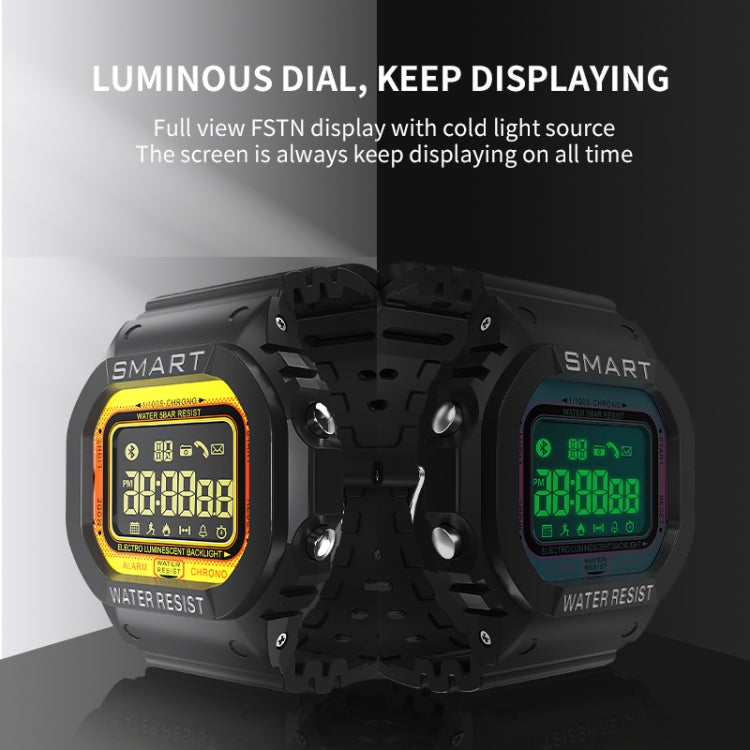 EX16T 1.21 inches LCD Screen Smart Watch 50m Waterproof, Support Pedometer / Call Reminder / Motion Monitoring / Remote Camera(Black) - Smart Wear by buy2fix | Online Shopping UK | buy2fix