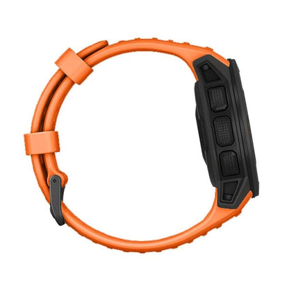 Silicone Watch Band for Garmin Instinct 22mm, Host not Included(Orange) - Smart Wear by buy2fix | Online Shopping UK | buy2fix