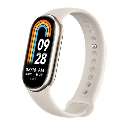 [HK Warehouse] Original Xiaomi Mi Band 8 Global 1.62 inch AMOLED Screen 5ATM Waterproof Smart Watch, Support Blood Oxygen / Heart Rate Monitor (Light Gold) - Wearable Devices by Xiaomi | Online Shopping UK | buy2fix