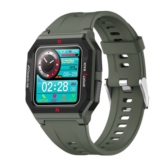 Lokmat FT10 1.3 inch IPS Touch Screen Waterproof Smart Watch, Support Music Play / Heart Rate / Blood Pressure Monitor(Green) - Smart Wear by Lokmat | Online Shopping UK | buy2fix