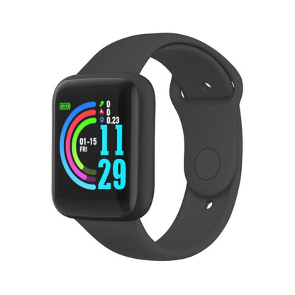 Y68M 1.44 inch Smart Watch, Support Heart Rate Blood Pressure Blood Oxygen Monitoring (Black) - Smart Wear by buy2fix | Online Shopping UK | buy2fix