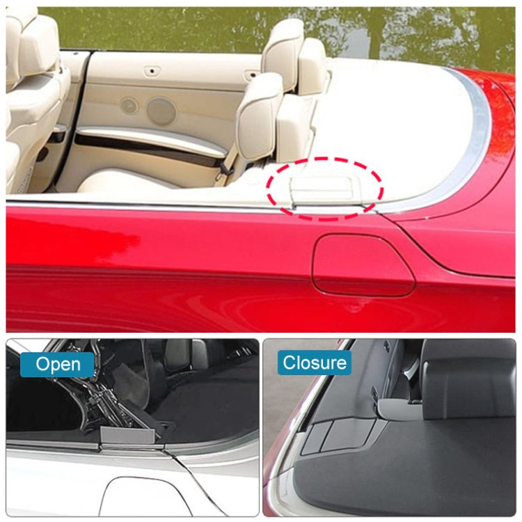 For BMW 3 Series E93 Left Driving Car Convertible Rear Platform Left Hinge Cover Folding Cover 5437 7174 545(Black) - Others by buy2fix | Online Shopping UK | buy2fix