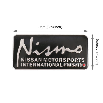 Car Nismo Metal Stickers Personalized Aluminum Alloy Decorative Stickers, Size:9 x 4.5cm - 3D Metal Sticker by buy2fix | Online Shopping UK | buy2fix