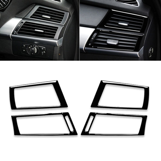 For BMW X5 E70 / X6 E71 2008-2013 Car Side Air Outlet Decorative Sticker, Left and Right Drive Universal(Black) - In Car by buy2fix | Online Shopping UK | buy2fix