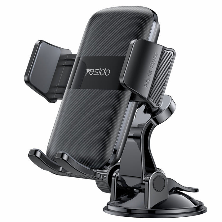 Yesido C175 Mini Suction Cup Type Mechanical Phone Clip Car Holder - Universal Car Holders by Yesido | Online Shopping UK | buy2fix