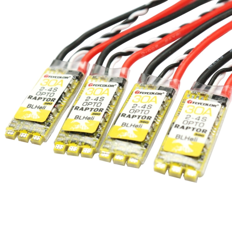 4 PCS Flycolor Raptor 390 30A 2-4S Electric Speed Controller - Toys & Hobbies by buy2fix | Online Shopping UK | buy2fix