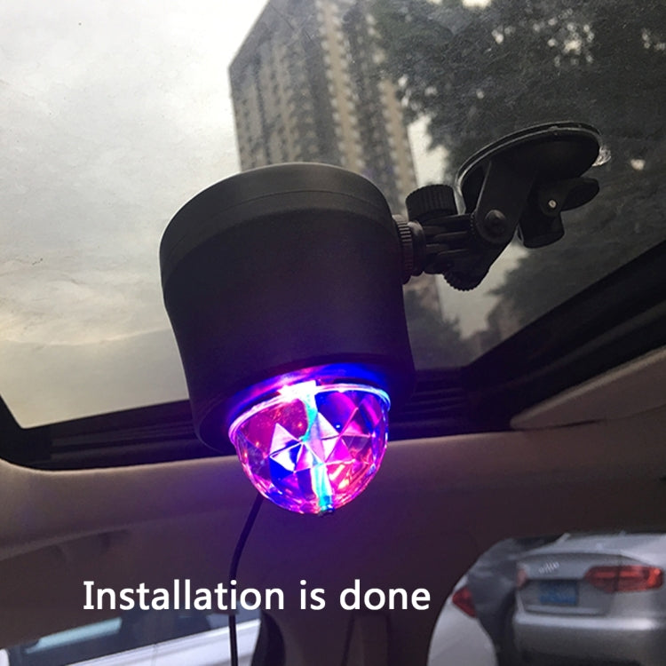 5V 6W Colorful Car Decoration DJ Light Sound Activated Strobe Effect Atmosphere Light Star Music Light Lamp with 6 RGB LED Lights, Cable Length:4m(Colorful Light) - Atmosphere lights by buy2fix | Online Shopping UK | buy2fix
