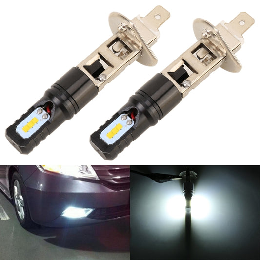 2 PCS H1 DC12V / 4.5W / 6000K / 360LM Car LED Fog Light with 6 CSP Lamp Beads, White Light (Black) - Fog / Driving Lights by buy2fix | Online Shopping UK | buy2fix