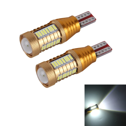 2 PCS  T15-4014-32SMD + 1 5W 650LM White Light LED Decode Car Clearance Lights Lamp, DC12V（Gold） - Clearance Lights by buy2fix | Online Shopping UK | buy2fix