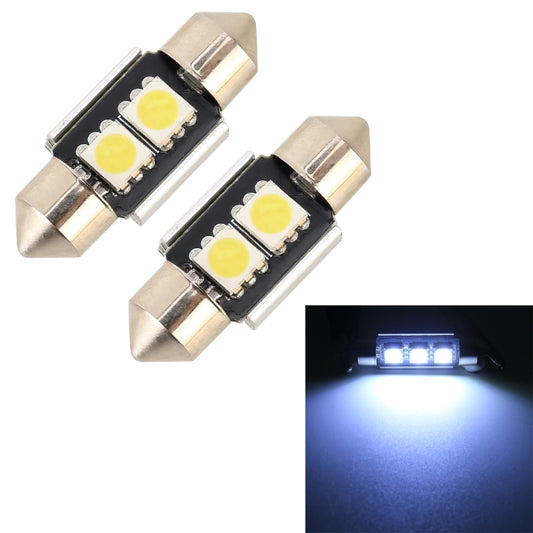 10 PCS 31mm DC12V / 1.7W / 7000K / 70LM 2LEDs SMD-5050 Car Reading Lamp(White Light) - Dome Lights by buy2fix | Online Shopping UK | buy2fix