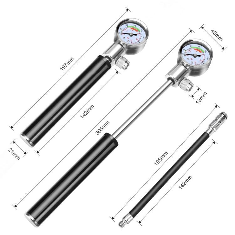 Portable High Pressure Pump Bicycle Pump Mini Mountain Bike Pump - Bicycle Locks & Bicycle Pumps by buy2fix | Online Shopping UK | buy2fix