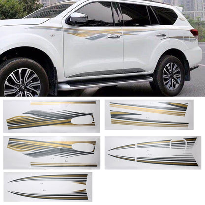 5 PCS SUV Body Decorative Strip Brand Car Streamline Shining Sticker for Nissan TERRA 2019 - Decorative Sticker by buy2fix | Online Shopping UK | buy2fix