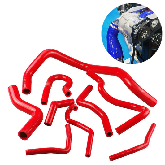 9 PCS Auto Silicone Radiator Hose Kit for Honda Civic D15 D16 EG EK 1992-2000(Red) - In Car by buy2fix | Online Shopping UK | buy2fix