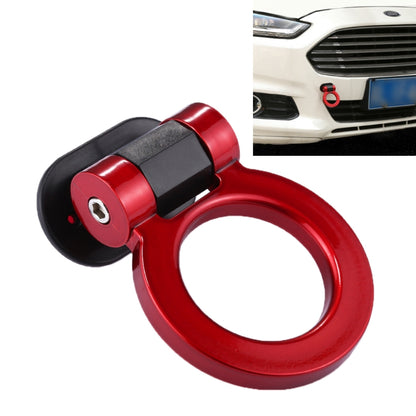 Car Truck Bumper Round Tow Hook Ring Adhesive Decal Sticker Exterior Decoration (Red) - In Car by buy2fix | Online Shopping UK | buy2fix