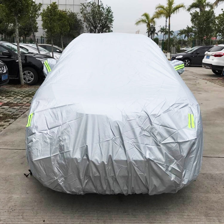 PEVA Anti-Dust Waterproof Sunproof SUV Car Cover with Warning Strips, Fits Cars up to 4.7m(183 inch) in Length - PE Material by buy2fix | Online Shopping UK | buy2fix