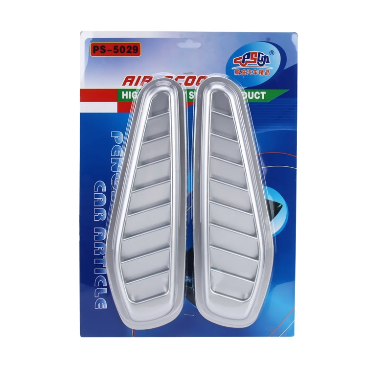 2 PCS Car Auto Decorative Air Flow Intake Scoop Turbo Bonnet Vent Cover Hood - Decorative Sticker by buy2fix | Online Shopping UK | buy2fix