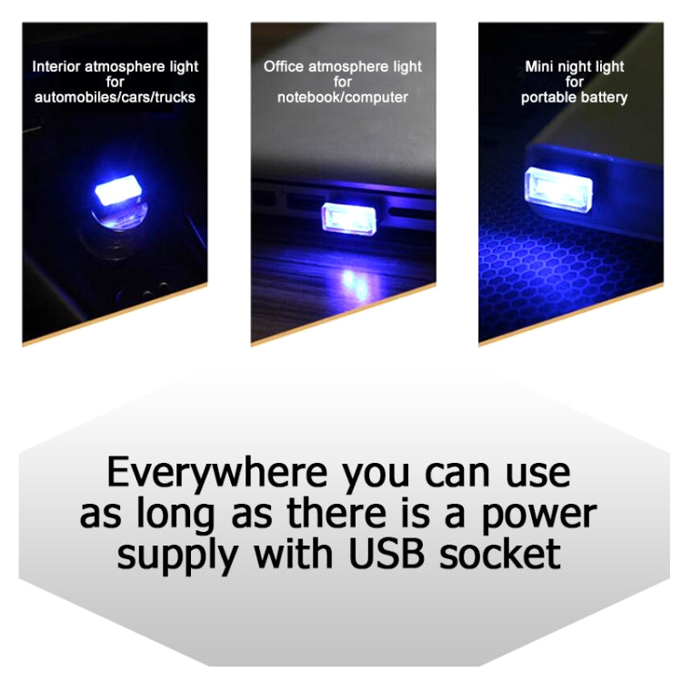 Universal PC Car USB LED Atmosphere Lights Emergency Lighting Decorative Lamp(Pink Light) - Atmosphere lights by buy2fix | Online Shopping UK | buy2fix