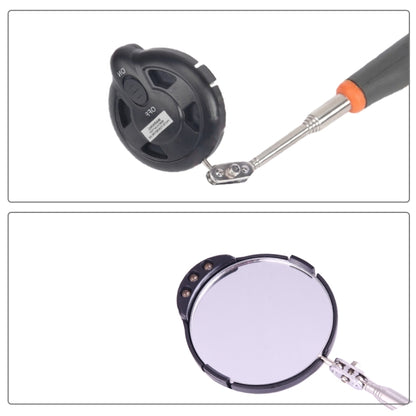 Retractable Vehicle Car Chassis Inspection Mirror with 3 PCS 5mm LED Lights, Mirror Diameter: 82mm, Max Expanding Length: 760mm - In Car by buy2fix | Online Shopping UK | buy2fix