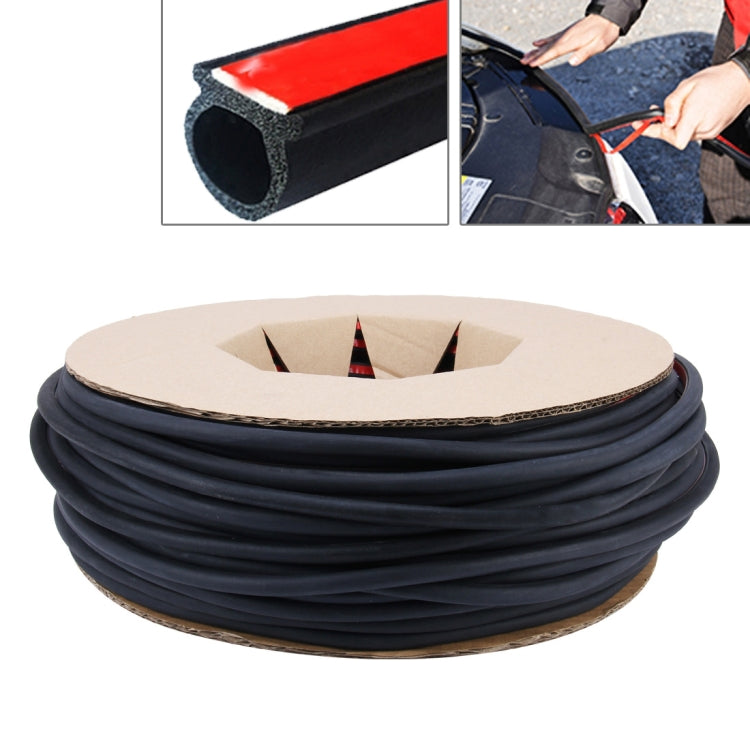 Big D-shaped Car Noise Reduction Sealing Strip with Sticker, Length: 100m - sealing strips by buy2fix | Online Shopping UK | buy2fix