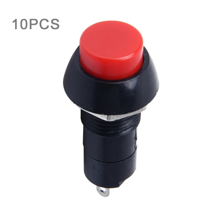 10 PCS Car Auto Universal DIY 2 Pin Round Cap OFF- ON Push Button - In Car by buy2fix | Online Shopping UK | buy2fix