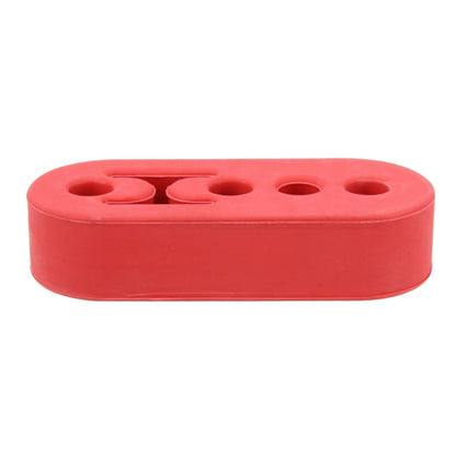 Universal Car 4 Holes Adjustable Rubber Mounting Bracket Exhaust Tube Hanging Rubber Tube(Red) - In Car by buy2fix | Online Shopping UK | buy2fix