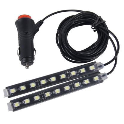 2 in 1 4.5W 18 SMD-5050-LEDs RGB Car Interior Floor Decoration Atmosphere Neon Light Lamp, DC 12V(White Light) - Atmosphere lights by buy2fix | Online Shopping UK | buy2fix