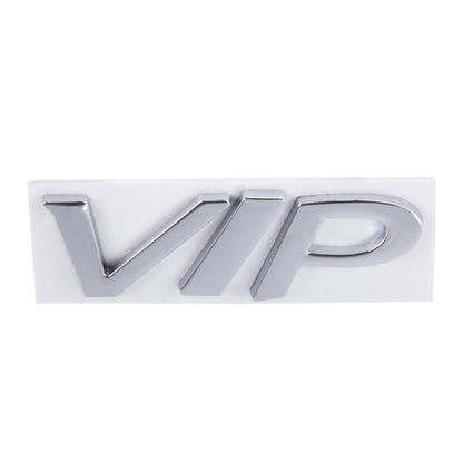 VIP Shape Shining Metal Car Free Sticker(Silver) - 3D Metal Sticker by buy2fix | Online Shopping UK | buy2fix