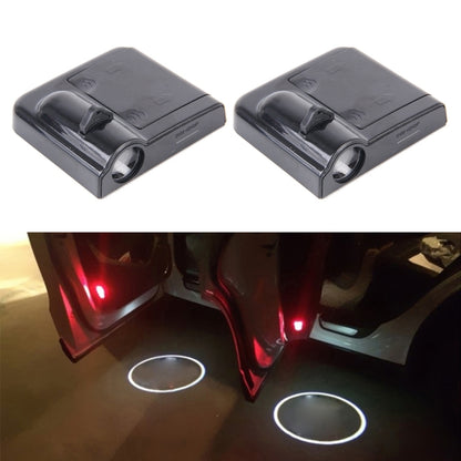 2 PCS LED Ghost Shadow Light, Car Door LED Laser Welcome Decorative Light, Display Logo for Hyundai Car Brand(Black) - Door Lights by buy2fix | Online Shopping UK | buy2fix