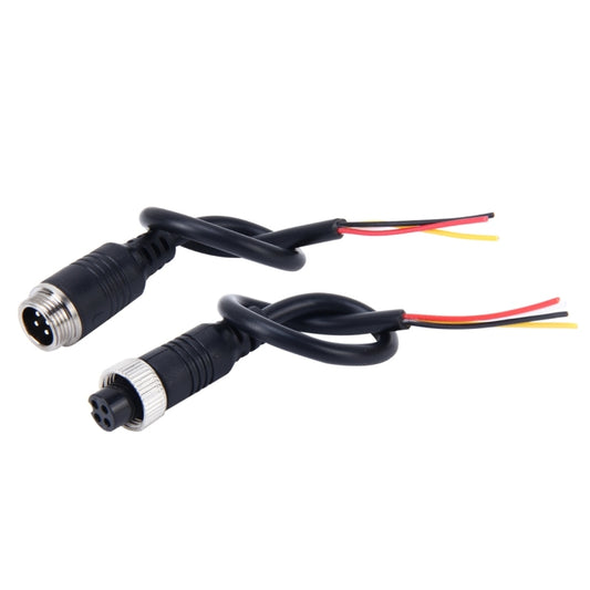 2 PCS Car Auto Monitor Camera DVR Male and Female 4 Pin Video Power Extension Cable Cord, Length: 22cm - In Car by buy2fix | Online Shopping UK | buy2fix