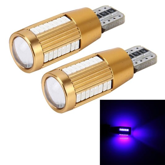 2 PCS T10 2W Constant Current Car Clearance Light with 38 SMD-3014 Lamps, DC 12-16V(Blue Light) - In Car by buy2fix | Online Shopping UK | buy2fix