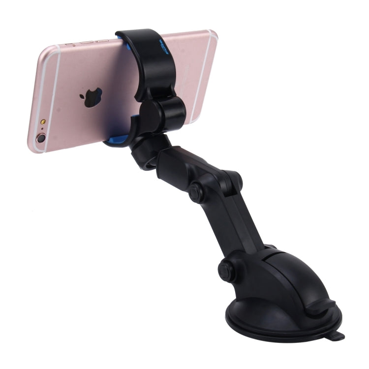 SHUNWEI SD-1112B Car Auto Glutinous Snake Style Adjustable Arm Double Layer PU Base Phone Mount Holder, For Most of Device Length between 31mm and 106mm - Car Holders by SHUNWEI | Online Shopping UK | buy2fix