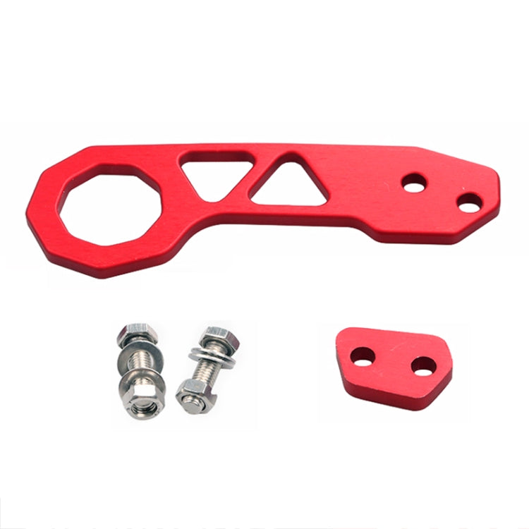 Aluminum Alloy Rear Tow Towing Hook Trailer Ring for Universal Car Auto with 2 x Screw Holes(Red) - In Car by buy2fix | Online Shopping UK | buy2fix