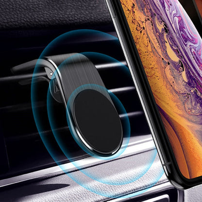 Car Metal Magnetic Air Outlet Mobile Phone Holder Bracket (Black) - In Car by buy2fix | Online Shopping UK | buy2fix