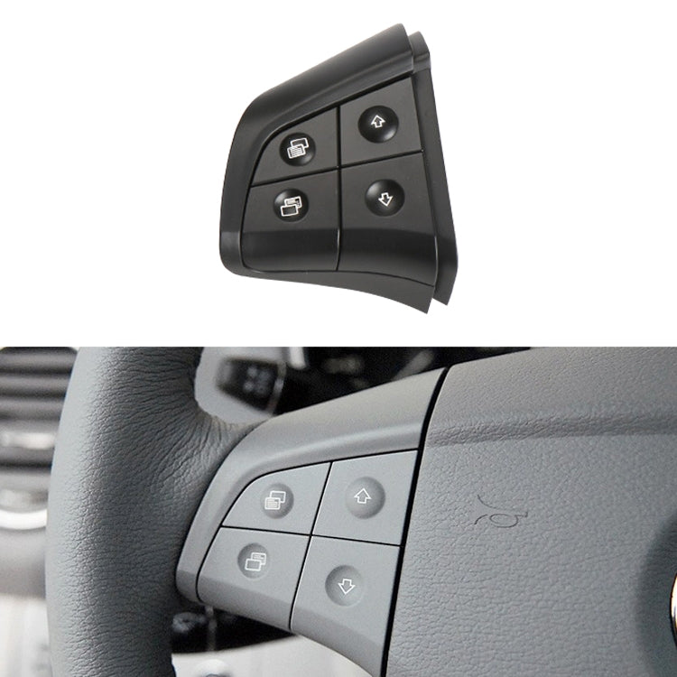 Car Left Side 4-button Steering Wheel Switch Buttons Panel 1648200010 for Mercedes-Benz W164, Left Driving (Black) - In Car by buy2fix | Online Shopping UK | buy2fix